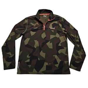 Polo Sport Ralph Lauren Thermovent Performance Camo Pullover 1/4 Zip Golf Medium
